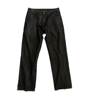 Rocawear Men's Size 36x33 Y2K Embroidered Black Cotton Denim Jeans